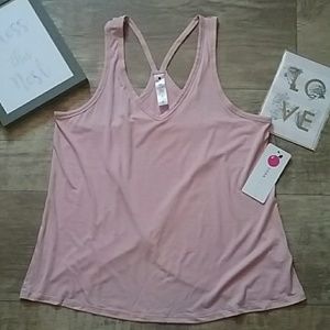 NWT Yogalicious Yoga Tank Butterfly back Large